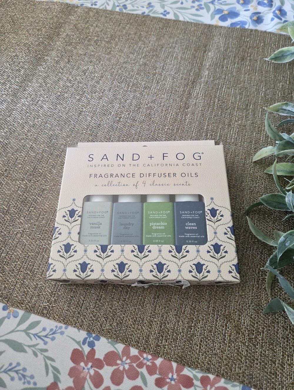 Sand + Fog Green Fragrance Diffuser Oils Collection, Set Of 4